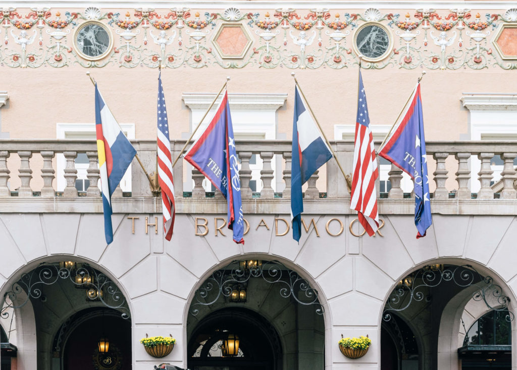 The Broadmoor flags