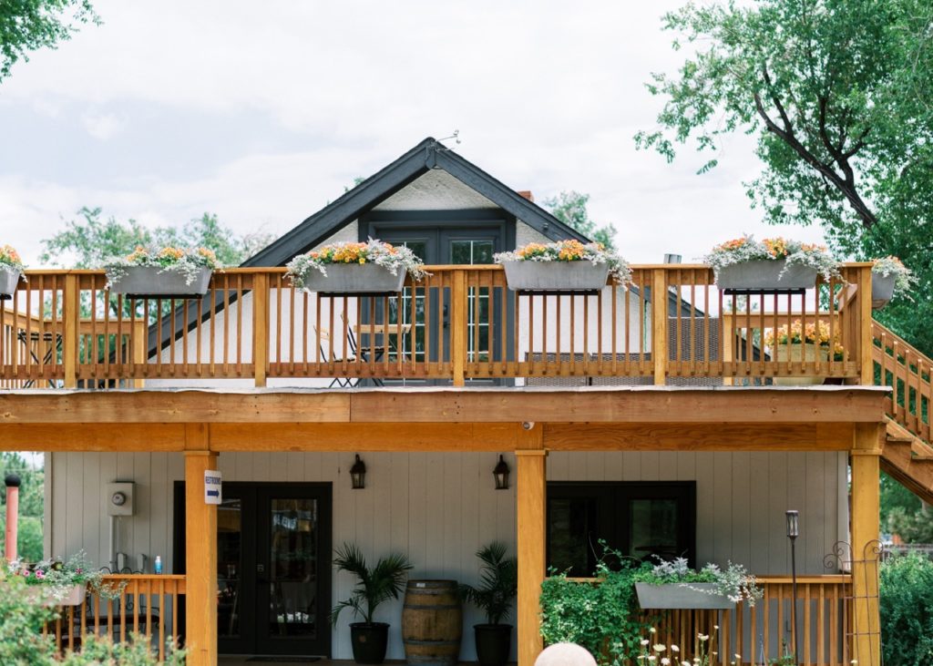 patio and hillside gardens wedding